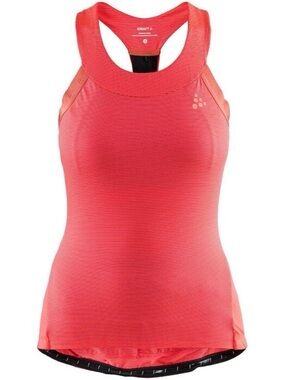Craft bike shirt size small Coral Racerback Athletic Tank HALE GLOW